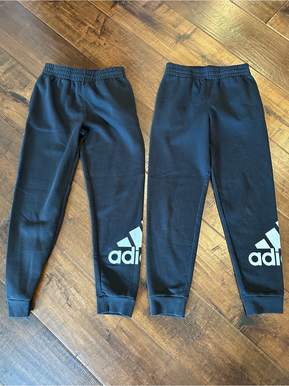 adidas Black Kids Logo Jogger Pants - Twin Pack